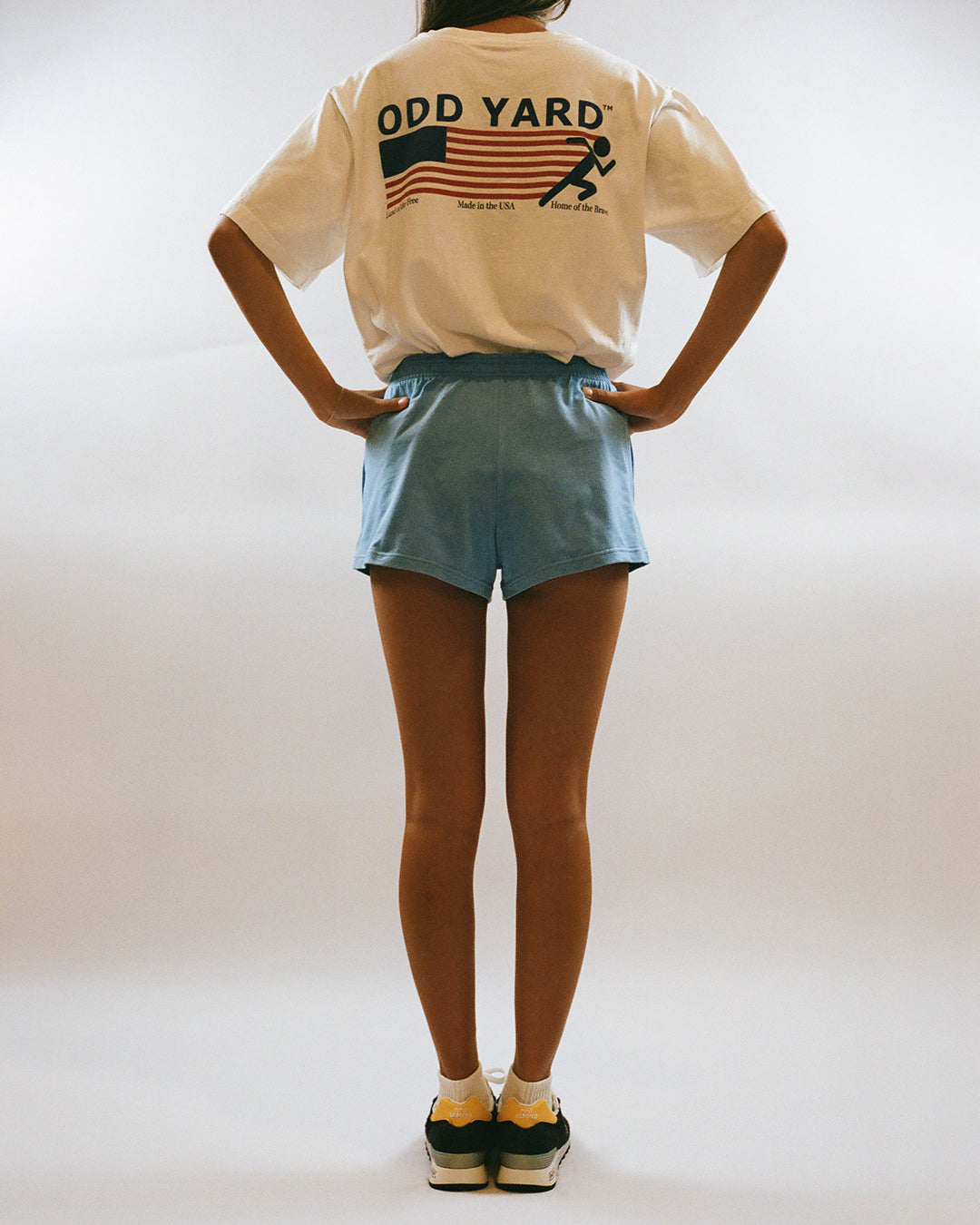 Boxy USA Tee [White]